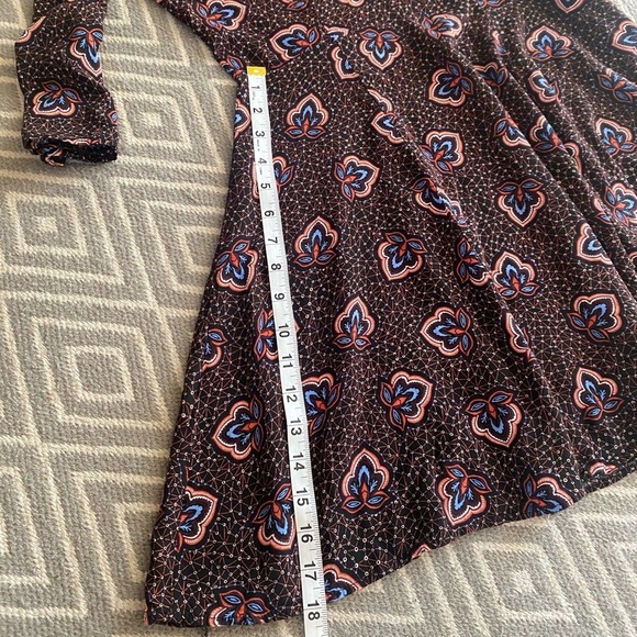 H&M Floral Print Shift Dress Bell Sleeves Size 6 - Picture 10 of 14